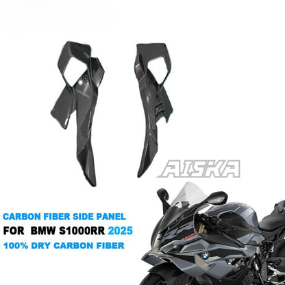 AISKA 100% 3K Full Carbon Fiber Motorcycle Front Upper Side Panel Fairing for BMW S1000RR 2023-2024