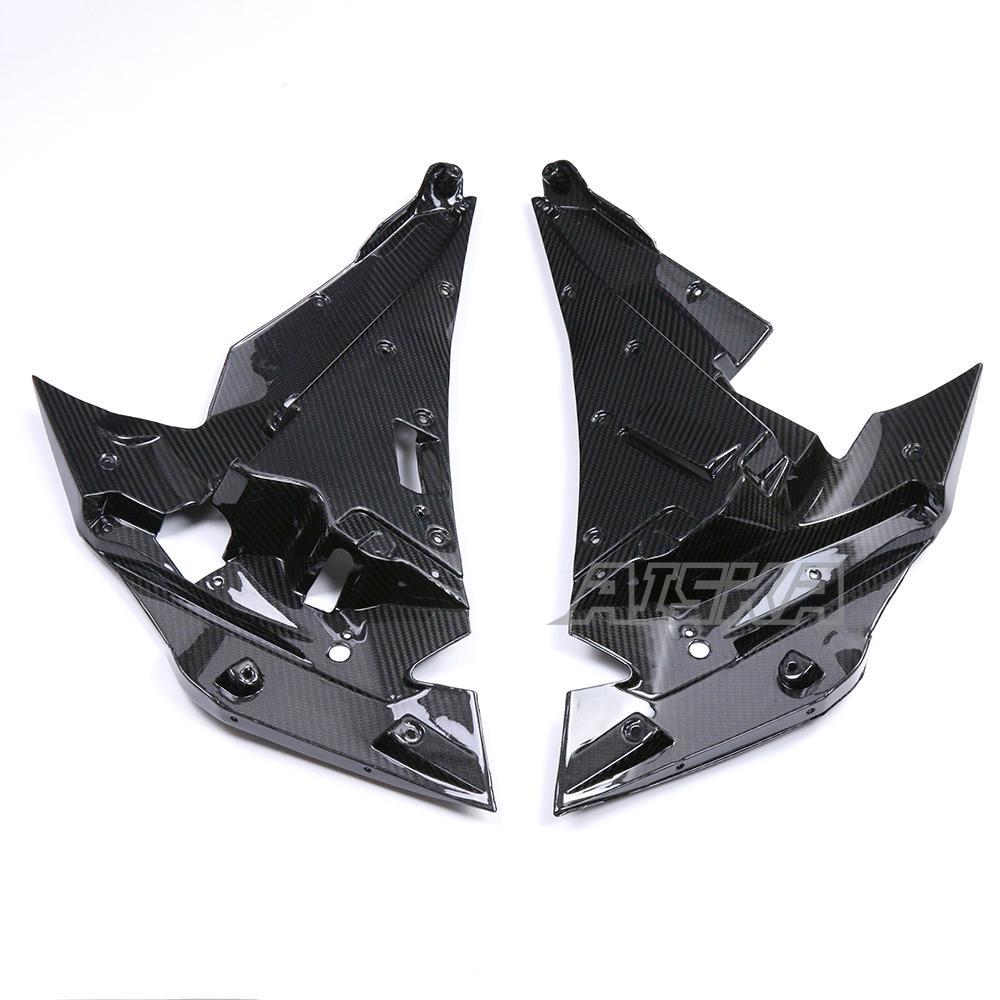 AISKA Full 3K Dry Carbon Fiber Motorcycle Side fairing Inner Part for Kawasaki Ninja H2 H2R 2015-2024
