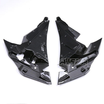 AISKA Full 3K Dry Carbon Fiber Motorcycle Side fairing Inner Part for Kawasaki Ninja H2 H2R 2015-2024