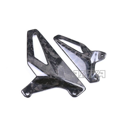 AISKA Panigale V4 Dry Carbon Fiber Motorcycle Accessories Rear Footrest Heel Guard Cover for Ducati Panigale V4 V4S V4R 2018-2024