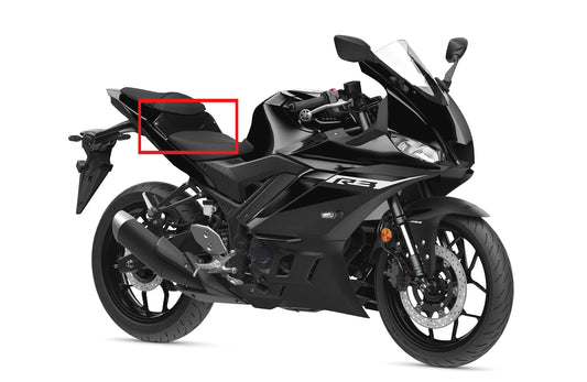 AISKA 100% 3K Full Dry Carbon Fiber R3 Motorcycle Accessories Tail Seat Central Cover Fairing Kits for Yamaha R3 2022 2023 2024