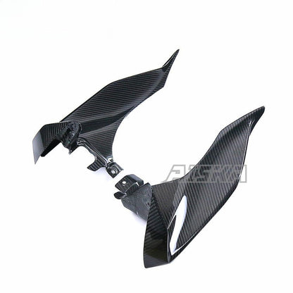 AISKA Carbon Fiber Dashboard Air Intake Cover Fairing Motorcycle Dashboard Side Panels for Yamaha R1 2020-2025