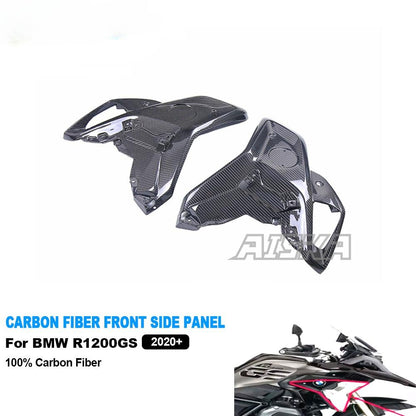 AISKA 100% 3K Full Dry Carbon Fiber Motorcycle Tank Lower Side Panels Fairing Kit for BMW R1200GS 2020+