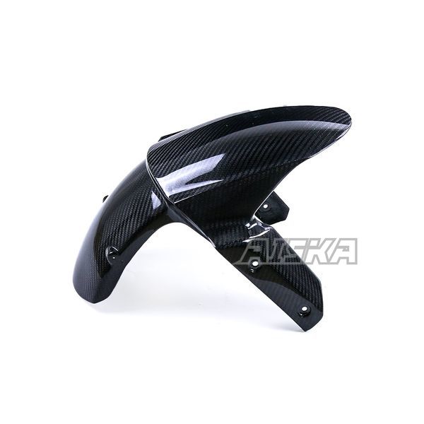 AISKA 3K Dry Carbon Fiber Motorcycle Accessories Front Fender Hugger Mudguard for Kawasaki Z1000 2014+