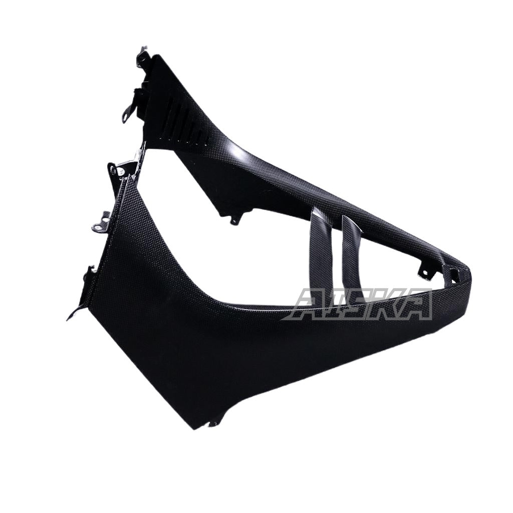 AISKA 100% 3K Full Dry Carbon Fiber Motorcycle Front Lower Water Tank Cover for Ducati Panigale V4 V4S 2025
