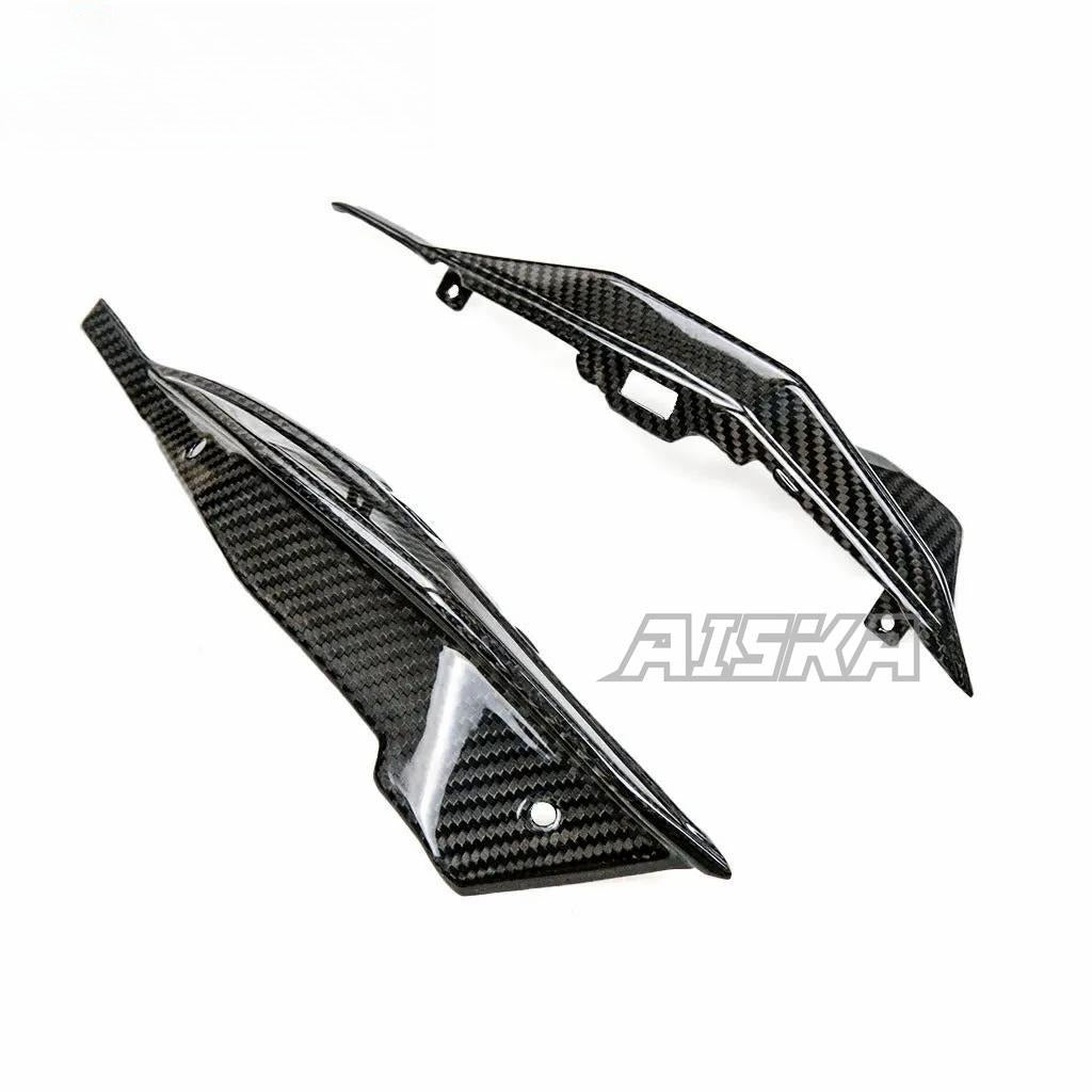 AISKA Real 3K Dry Carbon Fiber Motorcycle Fairing Rear Tail Seat Side Panel Cover for Kawasaki Ninja ZX-25R 2020-2024