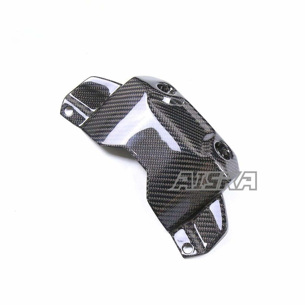 AISKA 100 3K Pure Carbon Fiber Motorcycle Front Fuel Gas Tank Cover for YAMAHA MT09 FZ09 2014-2020