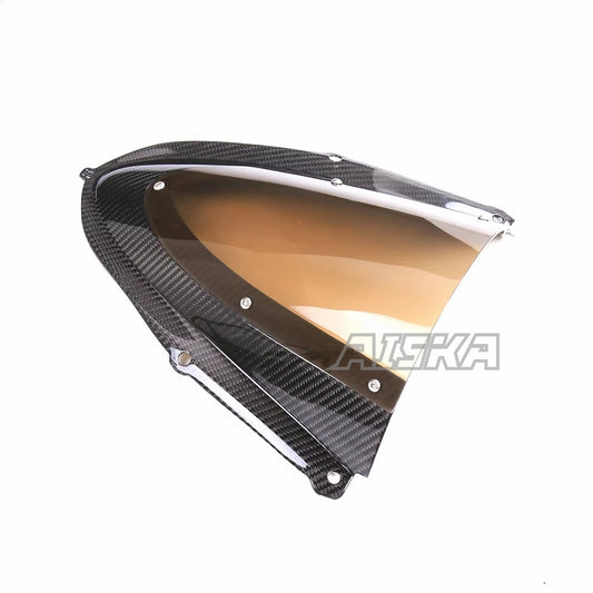 AISKA Twill Weave 3K 3*3 Carbon Fiber Motorcycle Accessories Windshield Panel for Aprilia RSV4 Tuono V4 Factory 2021+