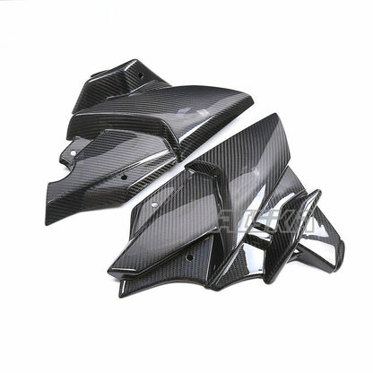 AISKA Carbon Fiber Motorcycle Lower Engine Spoiler Fairing Guards Under Tray Fairing Belly Pan for Yamaha MT09 FZ09 2021-2023