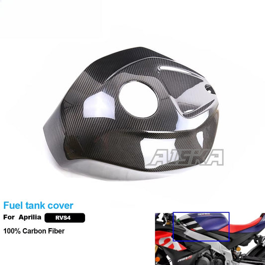 AISKA Twill Weave 3K 3*3 Carbon Fiber Motorcycle Accessories Refit Fuel tank Cover for Aprilia RSV4 2021+