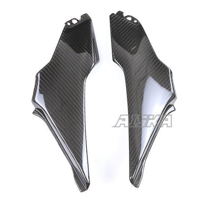 AISKA 3K Dry Carbon Fiber Motorcycle Accessories Seat Side Frame Cover Fairing Cowl Side Panel for Kawasaki Z900 2017 2018 2019