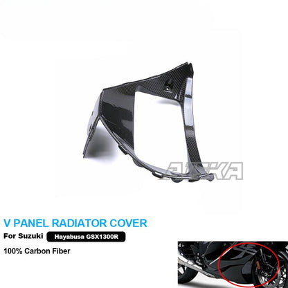 AISKA 100% 3K Carbon Fiber Motorcycle Accessories Body Parts Fairings V-Panel Fairing for Suzuki GSX1300 R Hayabusa 2021-2025