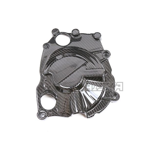 AISKA 3K Dry Carbon Fiber Motorcycle Engine Sprocket Cover Protector Cowl Fairing Kits for Kawasaki Ninja ZX-4R ZX-4RR 2020+