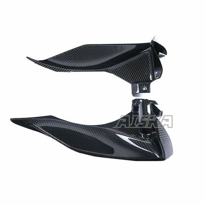 AISKA Carbon Fiber Dashboard Air Intake Cover Fairing Motorcycle Dashboard Side Panels for Yamaha R1 2020-2025
