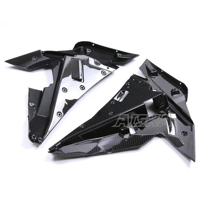 AISKA Full 3K Dry Carbon Fiber Motorcycle Side fairing Inner Part for Kawasaki Ninja H2 H2R 2015-2024