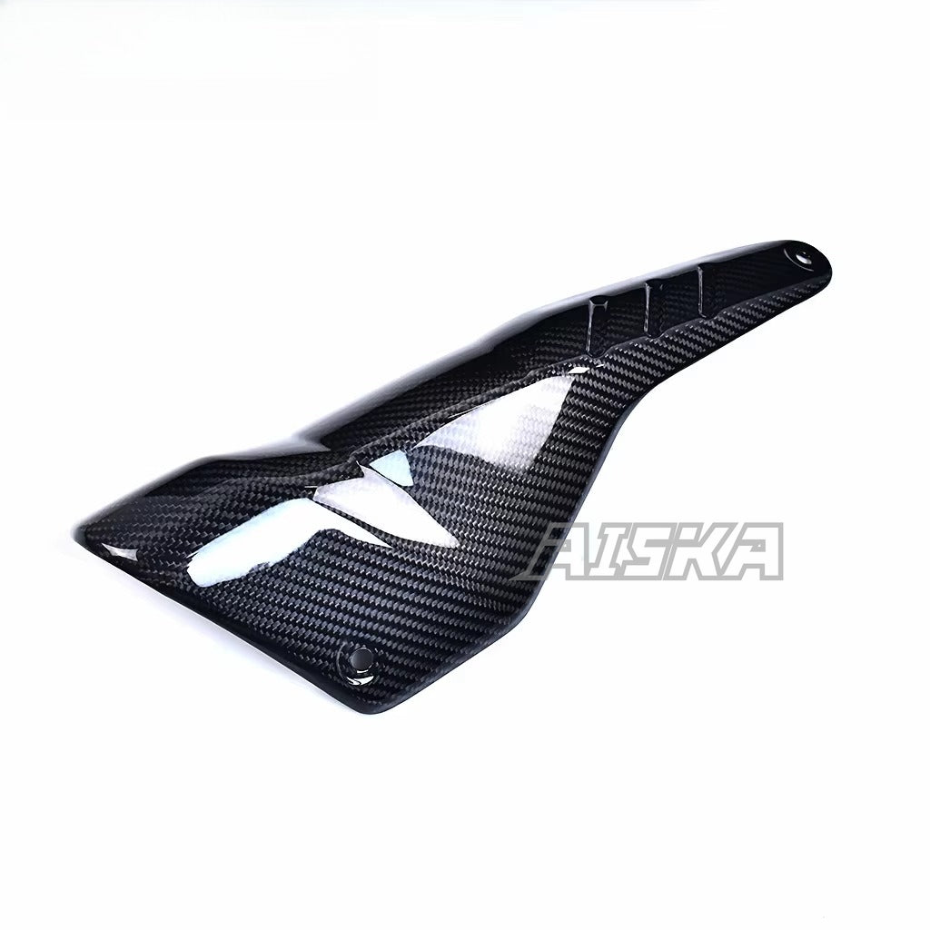 AISKA 100% 3K Pure All Dry Carbon Fiber Motorcycle Body Exhaust Pipe Cover Insulation Muffler for Aprilia RSV4 TUONO V4 2021+
