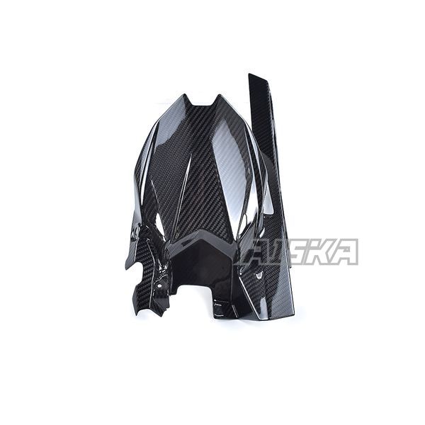 AISKA 3K Dry Carbon Fiber Motorcycle Rear Fender Mudguard Splash Guard Cover for Kawasaki Ninja ZX-25R 2020-2024