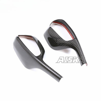 AISKA 3K Pure Carbon Fiber Rearview Mirrors Covers Motorcycle Rearview Side Mirror Cover for BMW S1000RR 2019-2022