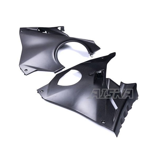 AISKA New Arrival 100% 3K Full Dry Carbon Fiber Motorcycle Front Large Side Panel Fairings for Ducati Panigale V4 V4S 2025