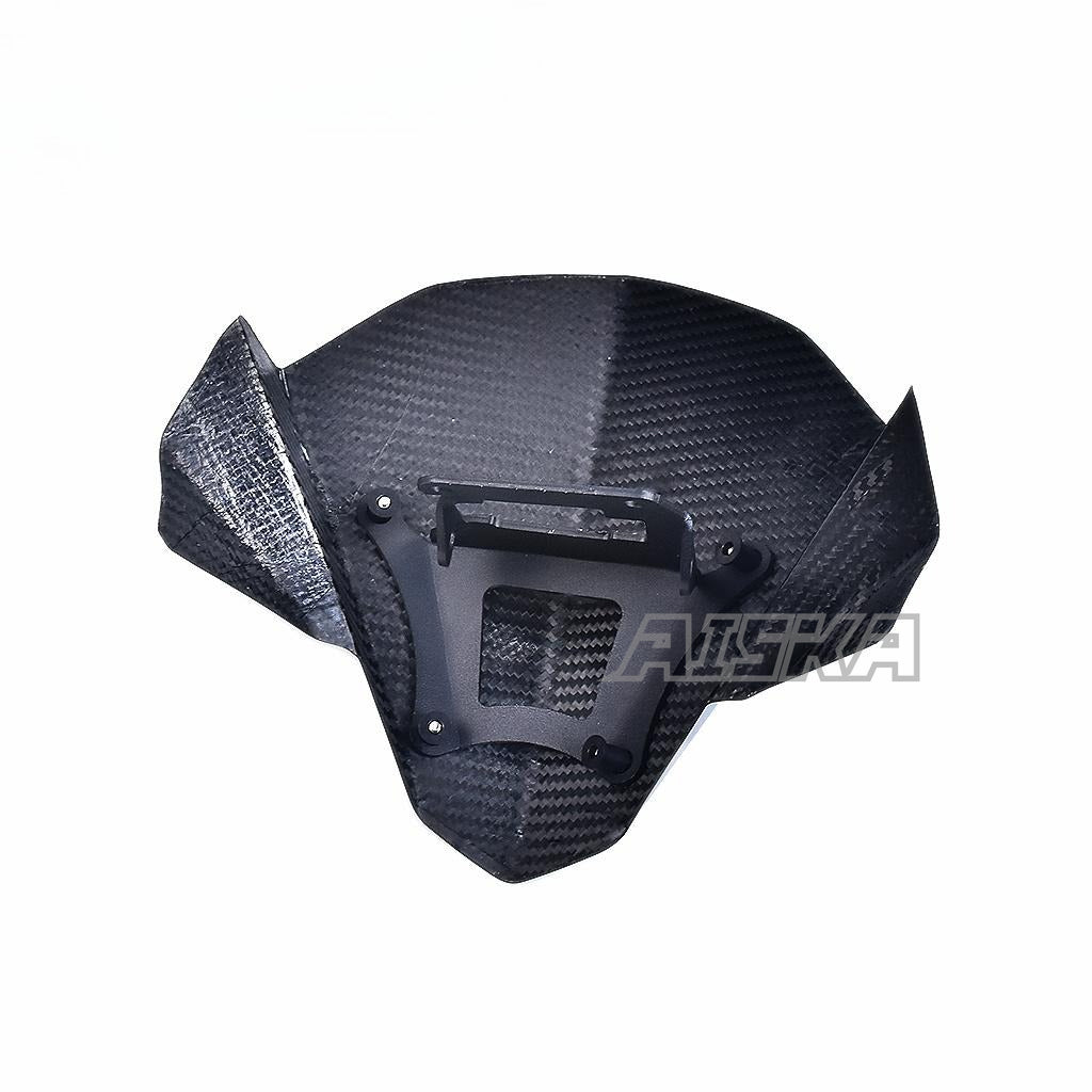 AISKA New Motorcycle 3K Dry Carbon Fiber Front  Windscreen Windshield Wind Deflector Screen for Honda CB650R 2019-2024 2022 2023