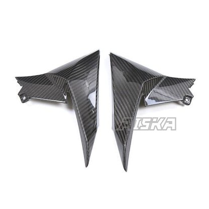 AISKA 3K Dry Carbon Fiber Motorcycle Accessories Side Fairing Radiator Cover Panel for Kawasaki Z900 2020-2024