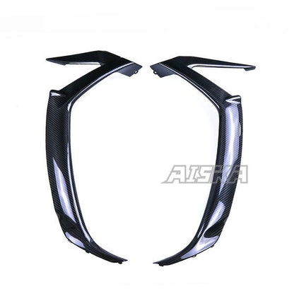 AISKA 3K Dry Carbon Fiber Motorcycle Accessories Front Lower Side Cover Plate Fairing for Kawasaki Ninja ZX10R ZX-10R 2016-2020