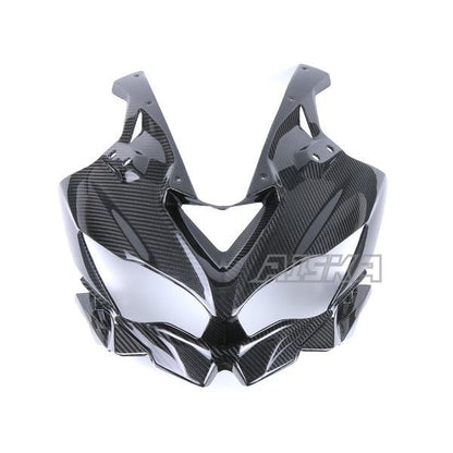 AISKA 3K Dry Carbon Fiber Front Headlight Fairing for Kawasaki Ninja ZX-25R 2020-2024 Motorcycle Accessories