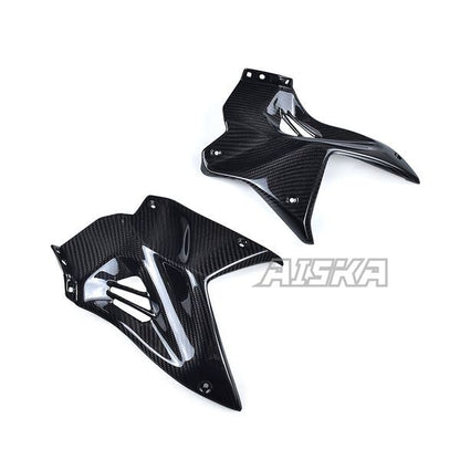 AISKA Full 3K Dry Carbon Fiber Motorcycle Accessories Front Fuel Tank Side Panel Covers for Kawasaki Ninja H2 H2R 2015-2024