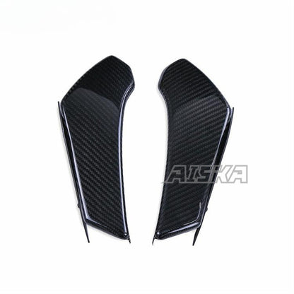 AISKA Twill Weave 100% 3K Full Carbon Fiber Motorcycle Front Side Winglet Wings Spoiler Fairing Cowl for BMW S1000RR 2015-2018