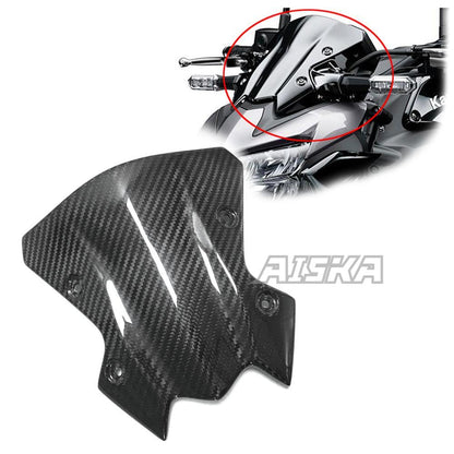 Motorcycle 3K Carbon Fiber Front Windshield Front Fairing Windshield Motorcycle Accessoris for Kawasaki Z900 2017-2019