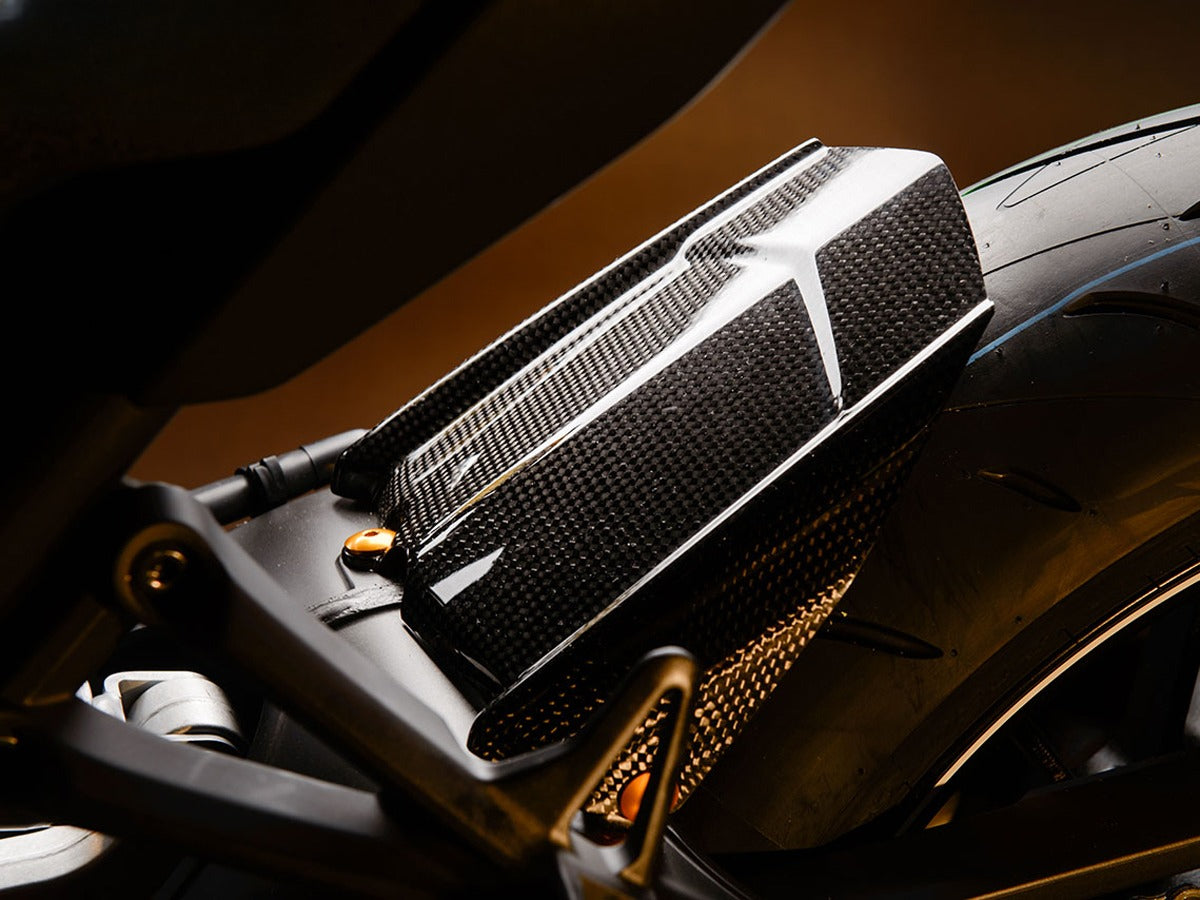 AISKA Motorcycle Carbon Fiber Long Rear Hugger Mudguard for Yamaha MT09 FZ09 2014-2016