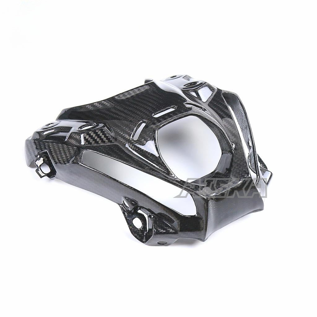 AISKA 100% 3K Motorcycle Carbon Fiber Front Nose Headlight Fairing for Yamaha MT09 FZ09 2021-2023