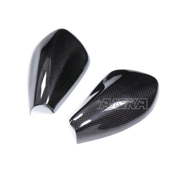 AISKA 100% 3K Dry Carbon Fiber Motorcycle Mirror Covers for Yamaha MT09 FZ09 2024-2025