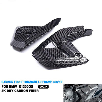 AISKA R1300GS Carbon Parts Real 3K Dry Carbon Fiber Motorcycle Triangular Frame Cover Fairing for BMW R1300GS 2023 2024