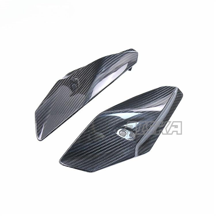 AISKA 100% 3K Carbon Fiber Motorcycle Front Headlight Side Panels Cover Fairing for BMW S1000R 2014-2020