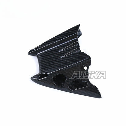 AISKA R6 Carbon Fiber Front Fairing Motorcycle Carbon Fibre Under Belly Panels Fairings Panels Winglet for Yamaha R6 2017-2024