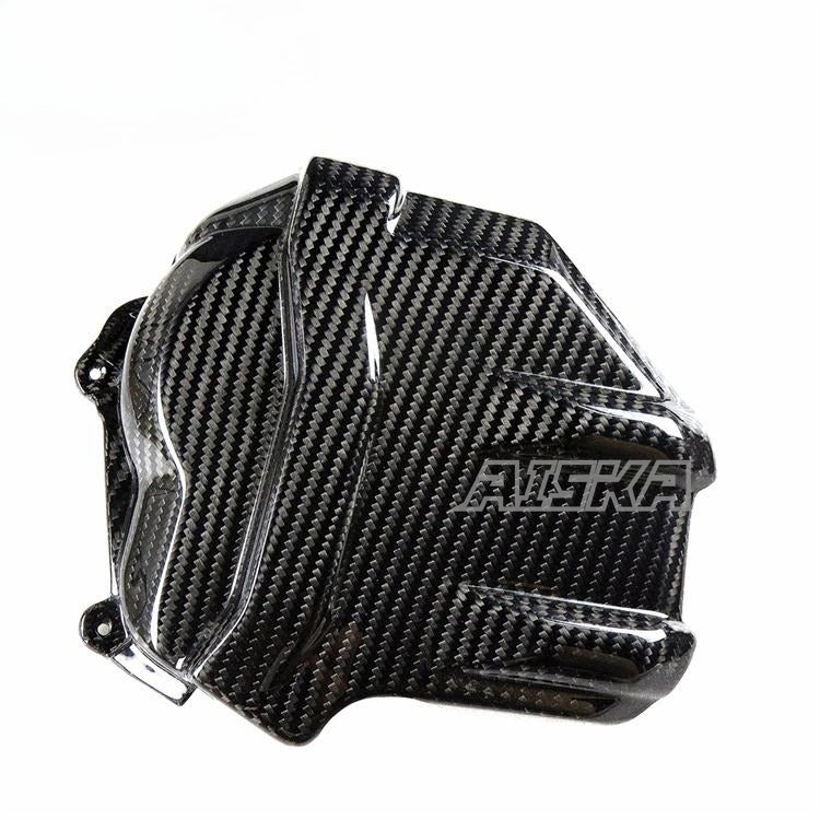 AISKA Dry Carbon Fiber Motorcycle Accessories Engine protection Cover for Ducati Panigale  V4 V4S V4R 2018-2024