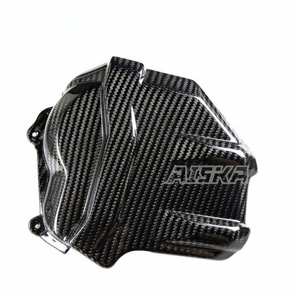 AISKA Dry Carbon Fiber Motorcycle Accessories Engine protection Cover for Ducati Panigale  V4 V4S V4R 2018-2024