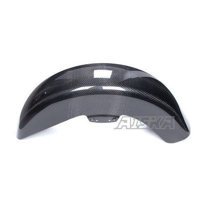 AISKA Dry Carbon Fiber Motorcycle Front Fender Hugger for Harley Davidson Touring Street Glide Road King Road Glide 2014-2024