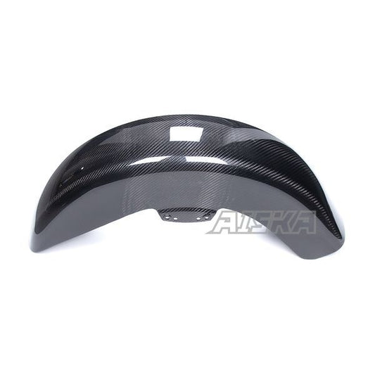 AISKA Dry Carbon Fiber Motorcycle Front Fender Hugger for Harley Davidson Touring Street Glide Road King Road Glide 2014-2024