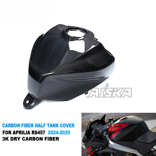 AISKA 100% 3K Carbon Fiber Half Fuel Gas Tank Cover for Aprilia RS457 2023 2024 2025