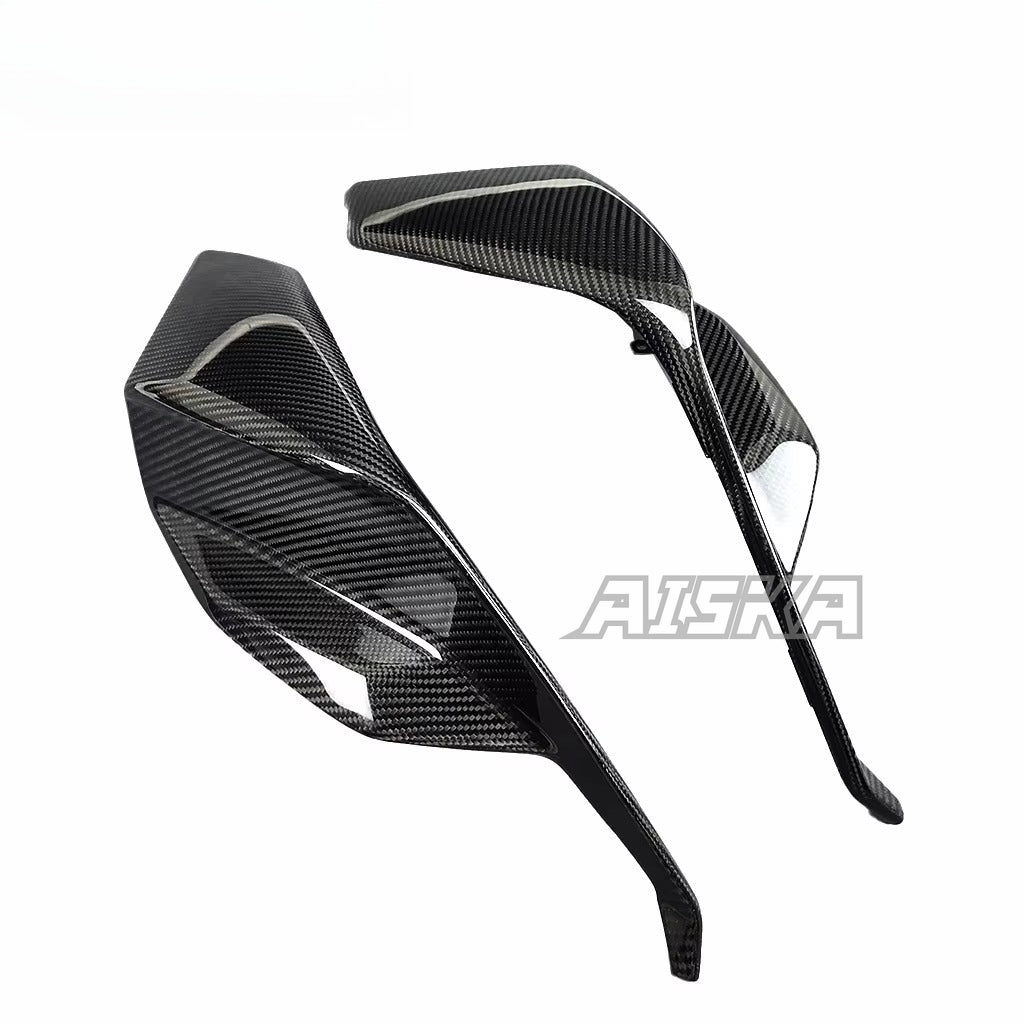 AISKA 3K 3*3 Carbon Fiber Motorcycle Accessories Front Headlight Fairing Lower Cover for Aprilia RSV4  2021+