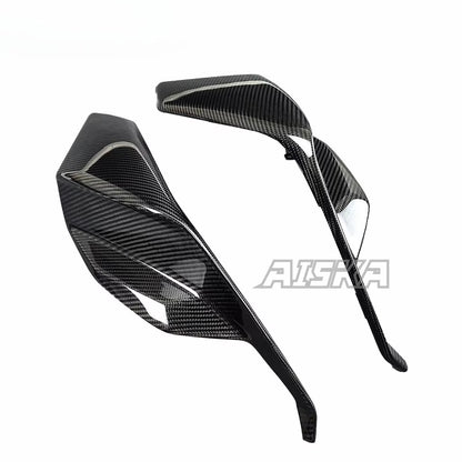 AISKA 3K 3*3 Carbon Fiber Motorcycle Accessories Front Headlight Fairing Lower Cover for Aprilia RSV4  2021+