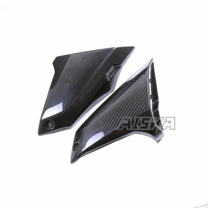 AISKA Carbon Fiber Motorcycle Accessories Fuel Tank Side Panels Frame Trim Cover for YAMAHA MT09 FZ09 2017-2020