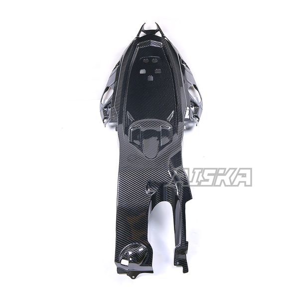 AISKA 3K Dry Carbon Fiber Motorcycle Rear Tail Seat Cover Under Tray Panel Fairing for Kawasaki ZX10R ZX-10R 2021 2022 2023 2024
