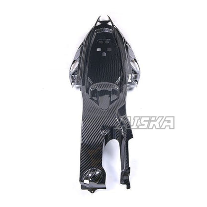 AISKA 3K Dry Carbon Fiber Motorcycle Rear Tail Seat Cover Under Tray Panel Fairing for Kawasaki ZX10R ZX-10R 2021 2022 2023 2024