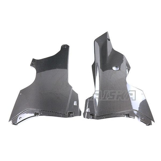 AISKA 3K Dry Carbon Fiber Motorcycle Belly Pan Lower Side Panels Cover for Kawasaki Ninja ZX10R ZX-10R 2021 2022 2023 2024