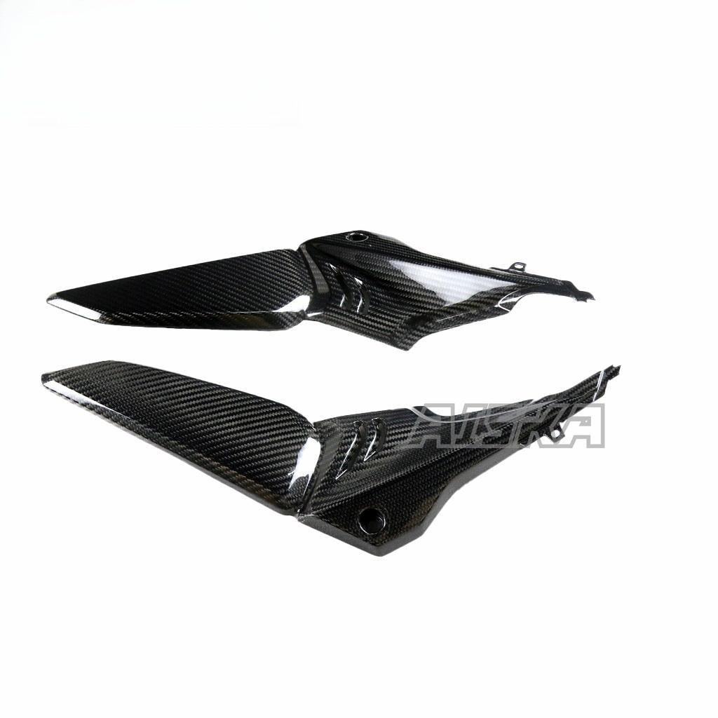 AISKA Dry Carbon Fiber Motorcycle Fuel Tank Side Fairing Seat Side Panels for Honda CB650F CBR650F 2014 2015 2016 2017 2018