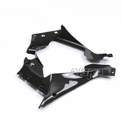 AISKA R3 Motorcycle Carbon Fiber Side Panels Front Inner Lining Panel Instrument Side Panel for Yamaha R3 2022 2023 2024