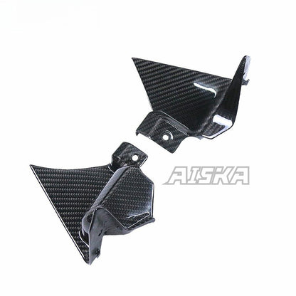 AISKA Carbon Fiber Dashboard Side Fairing Motorcycle Inner Instrument Covers Side Panels for Yamaha R1 2020-2024